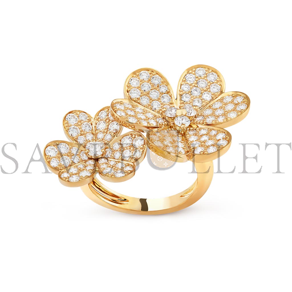 VAN CLEEF ARPELS FRIVOLE BETWEEN THE FINGER RING - YELLOW GOLD, DIAMOND  VCARP0J800